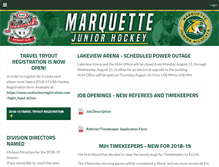 Tablet Screenshot of mqthockey.org